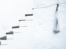white steps